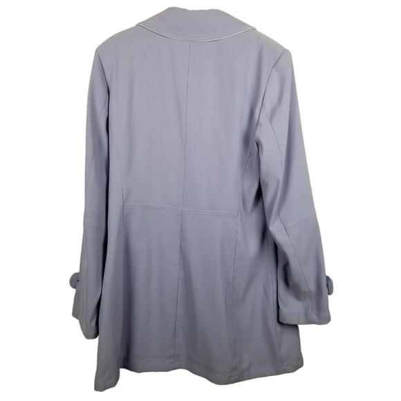 Esprit Lilac Double Breasted A-line Coat Jacket Womens Size Medium - Picture 5 of 8